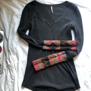 Free People Long Sleeve Thermal Top